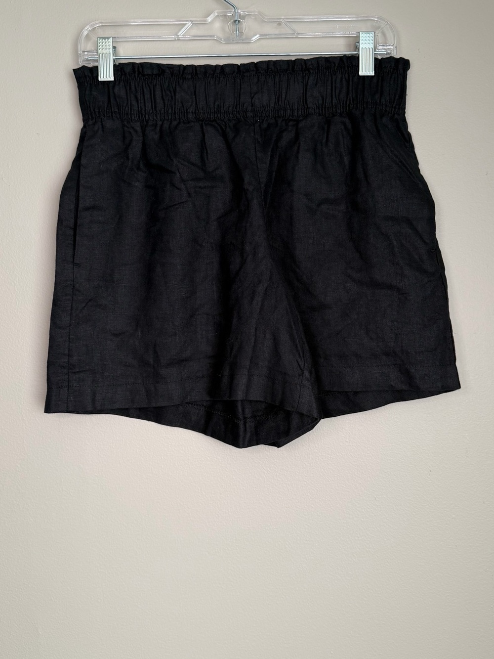 NWT Quince 100% European Linen High Waisted Shorts S Quiet Luxury Preppy Pockets
